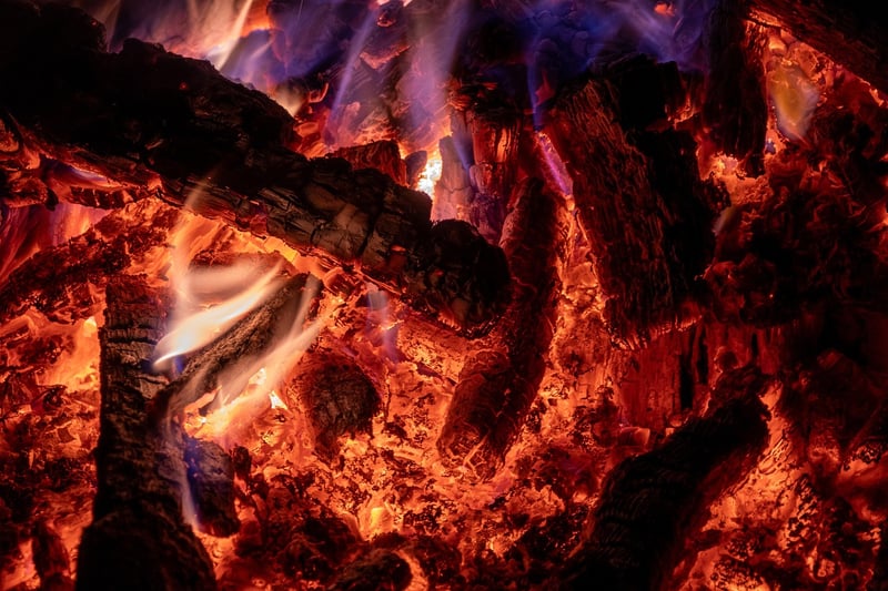 Cooking over campfire